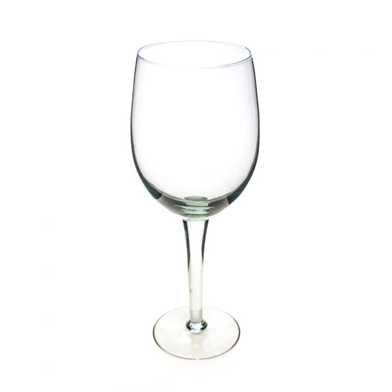 Oversized white wine glass