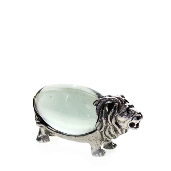 Small Oval Lion Pewter body