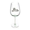 Bordeaux Glass - Pewter Lion on bowl