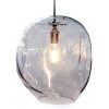 Large organic glass light - Light fitting not included