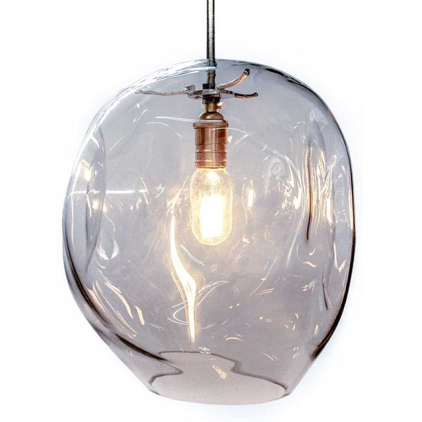 Small organic glass light - Light fitting not included